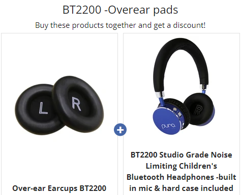Over-ear Earcups to fit BT2200s & BT2200Plus