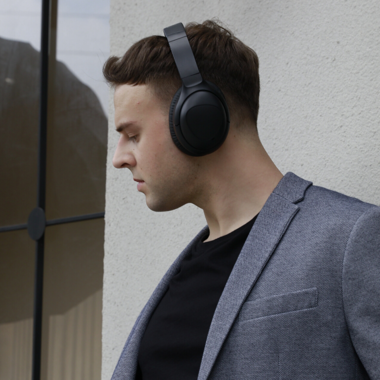 PuroPro Hybrid Active Noise Cancelling Volume Limited Headphones with Built-In Mic